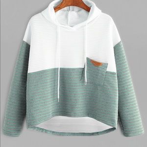 Contrast Striped Hoodie